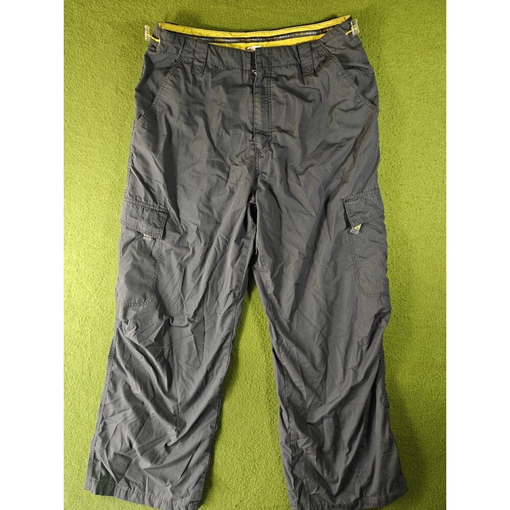 Vintage Transnine Baggy Cargo Pants Mens 36x32 Blue Y2K Raver Skater Utility
